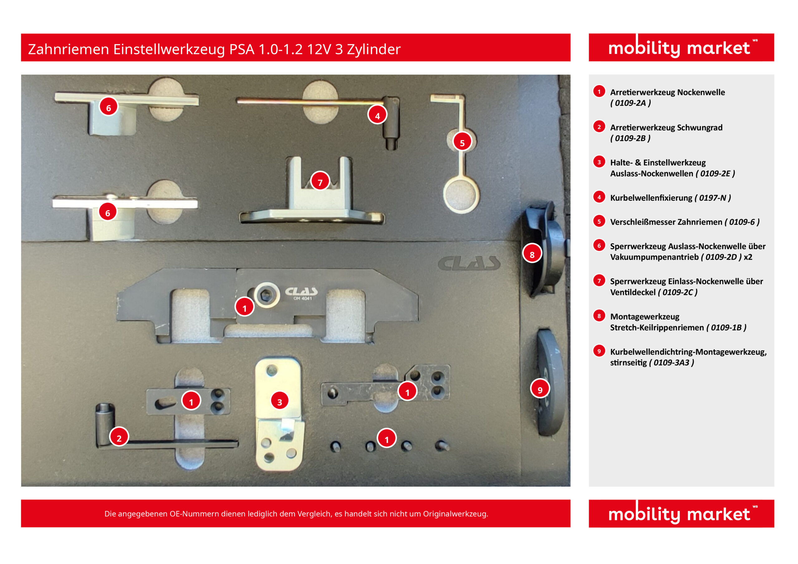 zahnriemen einstellwerkzeug psa 1.0 1.2 12v 3 zylinder