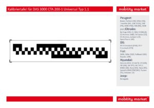 kalibriertafel für bosch das 3000 cta 200 1: universal typ 1.1