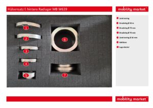 hülsensatz f. hintere radlager mb w639