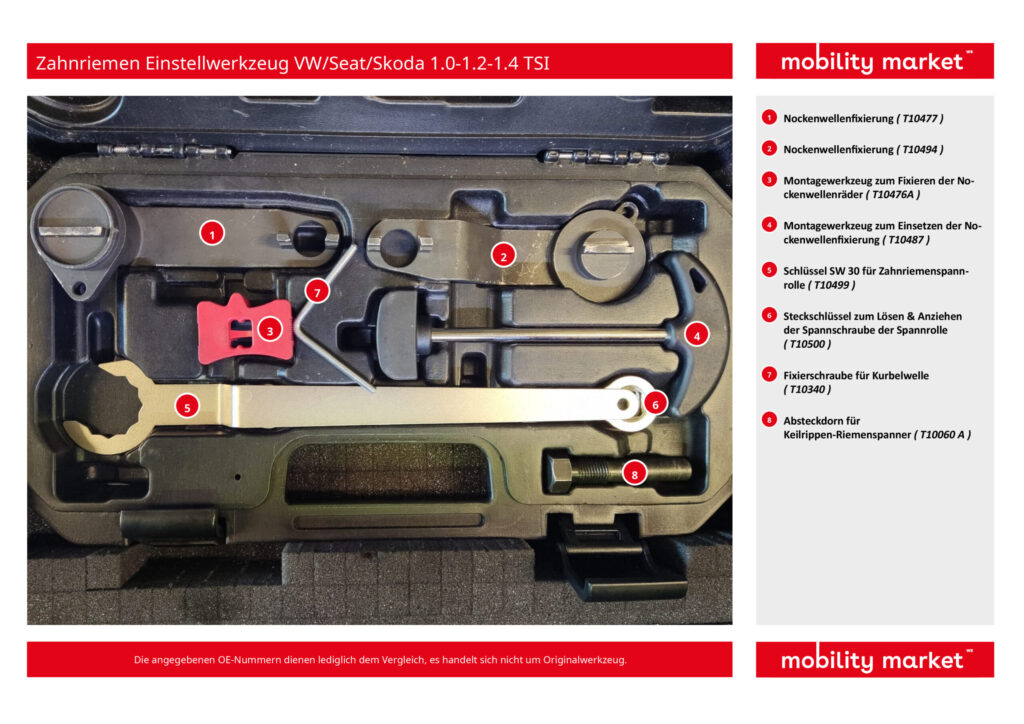 zahnriemen einstellwerkzeug vw/seat/skoda 1.0 1.2 1.4 tsi