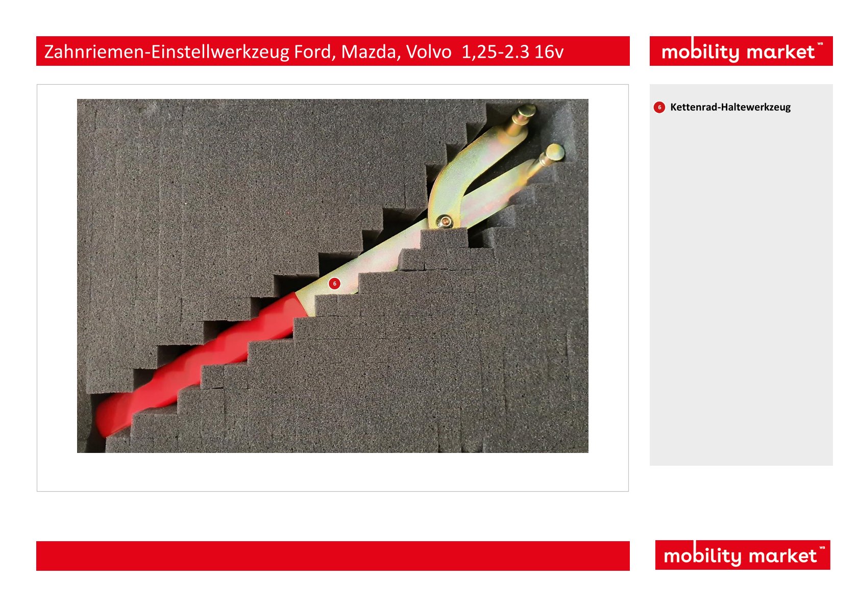 zahnriemen einstellwerkzeug ford, mazda, volvo 1.25, 1.4, 1.6, 1.7, 1.8, 2.0, 2.3, 2.5