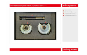 Zusatzbild 1 Innenfederspanngerät mit Druckplatten Größe 1+2