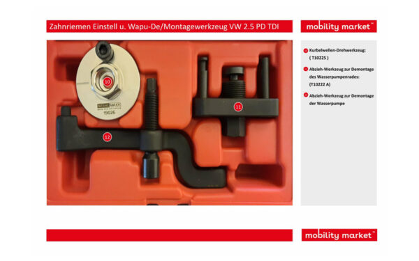 Zusatzbild 2 Steuerrädereinstell u. Wasserpumpen-De/Montagewerkzeug VW 2.5 PD TDI