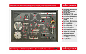 Zusatzbild 1 Zahnriemen Einstellwerkzeugsatz Ford/VW/Seat/Mazda/Volvo