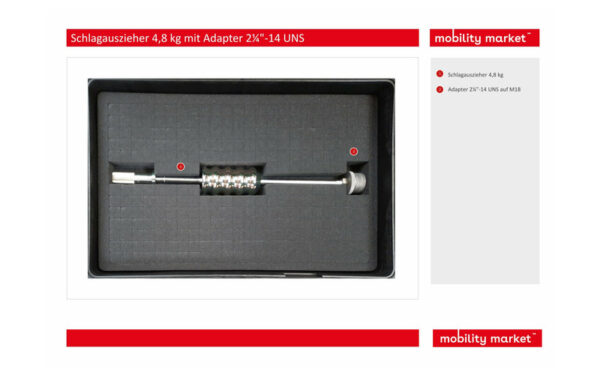 Zusatzbild 1 Schlagauszieher 4,8 kg mit Adapter 2¼"-14 UNS