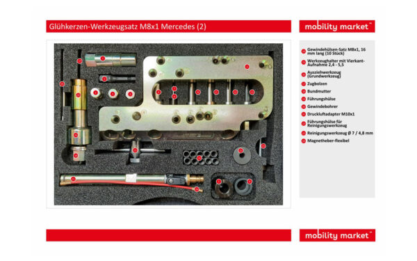 Zusatzbild 2 Glühkerzen-Werkzeugsatz M8x1 Mercedes