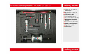 Zusatzbild 1 Glühkerzen Werkzeugsatz M8x1 MB, Fiat 1.3/2.3/3.0 JTD