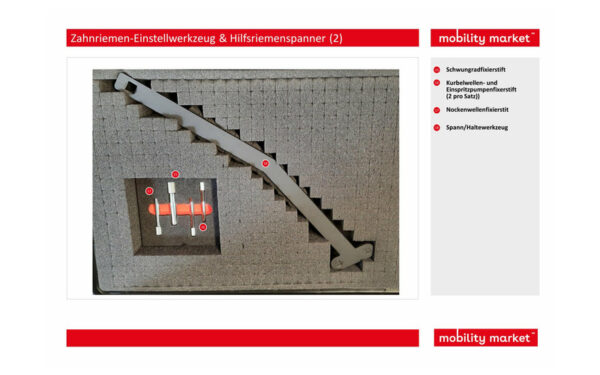 Zusatzbild 2 Zahnriemen-Einstellwerkzeug & Hilfsriemenspanner PSA, Fiat