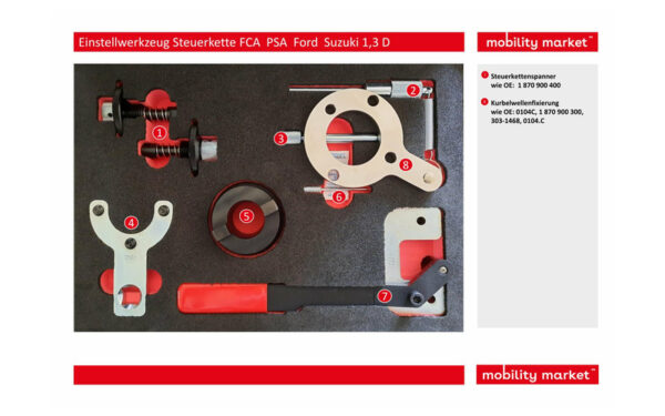 Zusatzbild 2 Einstellwerkzeug Steuerkette FCA / PSA / Ford / Suzuki 1,3 D