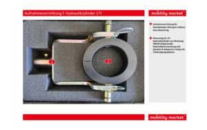 Zusatzbild 1 Aufnahmevorrichtung f. Hydraulikzylinder 17t