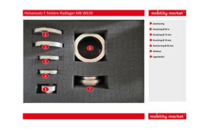 Zusatzbild 1 Hülsensatz f. hintere Radlager MB W639