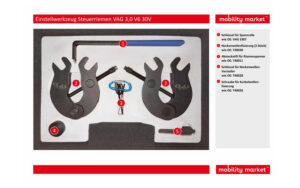 Zusatzbild 1 Einstellwerkzeug Steuerriemen VAG 3,0 V6 30V