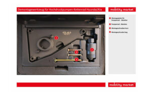Zusatzbild 1 Demontagewerkzeug für Hochdruckpumpen-Kettenrad Hyundai/Kia