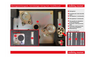 Zusatzbild 1 Montagewerkzeugsatz, Getriebelager Getrag-Getr. Ford/Renault