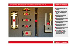 Zusatzbild 1 De-/Montage-Werkzeugsatz für Tonnenlager BMW E39/E38
