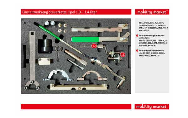 Zusatzbild 3 Einstellwerkzeug Steuerkette Opel 1.0 – 1.4 Liter