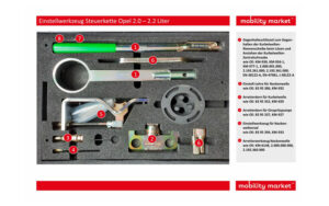 Zusatzbild 1 Einstellwerkzeug Steuerkette für Opel 2.0 – 2.2 Liter