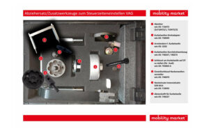 Zusatzbild 1 Abziehersatz/Zusatzwerkzeuge zum Steuerzeiteneinstellen VAG