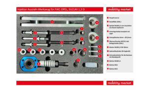 Zusatzbild 1 Injektor Auszieh-Werkzeug für FIAT, OPEL, SUZUKI 1,3 D