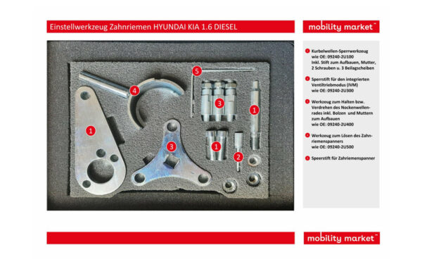 Zusatzbild 1 Einstellwerkzeug Zahnriemen HYUNDAI KIA 1.6 DIESEL