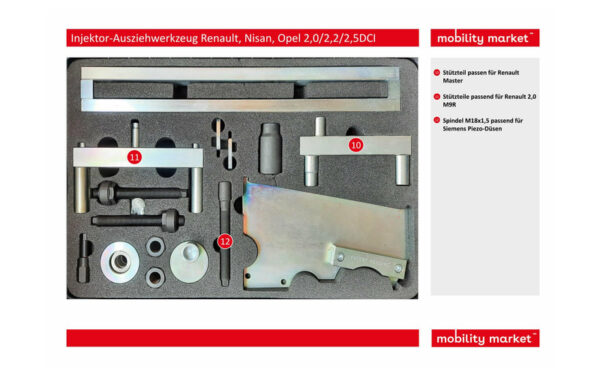 Zusatzbild 2 Injektor-Ausziehwerkzeug Renault, Nissan, Opel 2,0/2,2/2,5 D