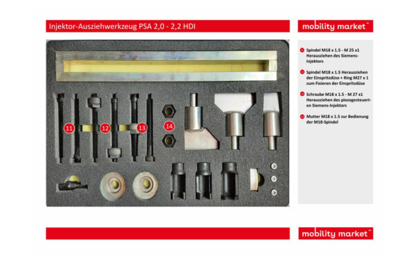 Zusatzbild 2 Injektor-Ausziehwerkzeug PSA 2,0 - 2,2 HDI