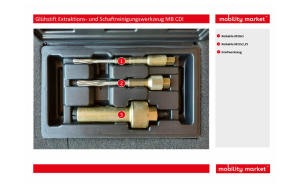 Zusatzbild 1 Glühstift Extraktions- und Schaftreinigungswerkzeug MB CDI