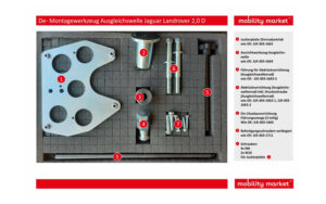 Zusatzbild 1 De- Montagewerkzeug Ausgleichswelle Jaguar Landrover  2,0 D