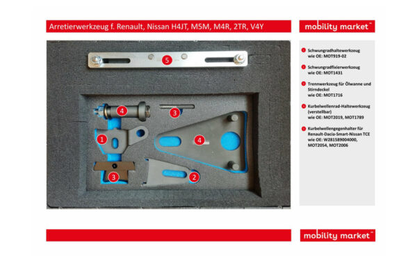 Zusatzbild 1 Arretierwerkzeug f. Renault, Nissan H4JT, M5M, M4R, 2TR, V4Y