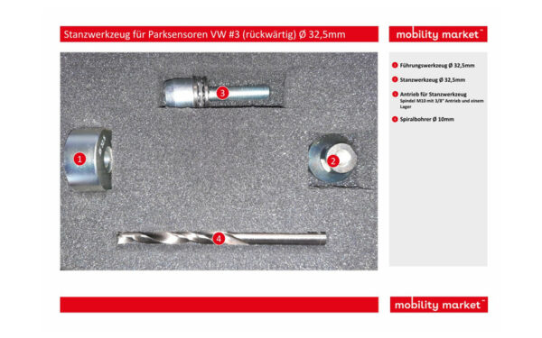 Zusatzbild 1 Stanzwerkzeug für Parksensoren VW #3 (rückwärtig) Ø 32,5mm