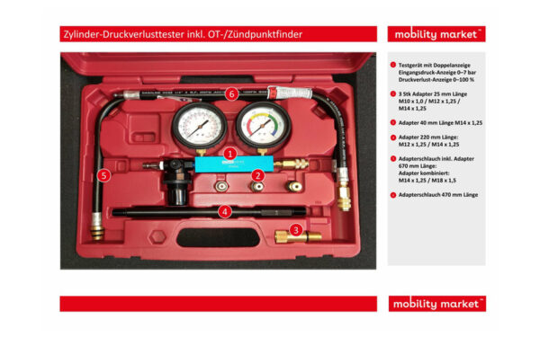 Zusatzbild 1 Zylinder-Druckverlusttester inkl. OT-/Zündpunktfinder