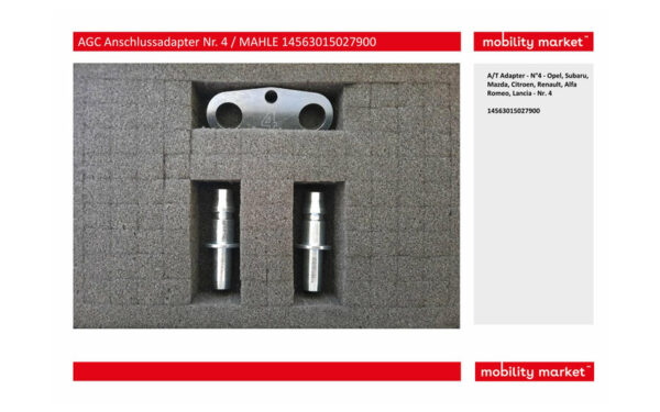 Zusatzbild 1 MAHLE Brain Bee AGC Anschlussadapter Nr. 4 14563015027900