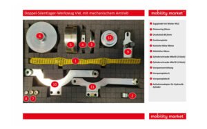 Zusatzbild 1 Doppel-Silentlager-Werkzeug VW, mit mechanischem Antrieb