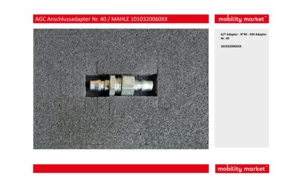 Zusatzbild 1 MAHLE Brain Bee AGC Anschlussadapter Nr. 40 1010320060XX