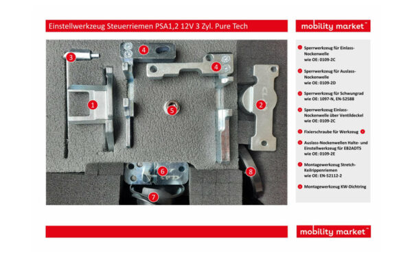 Zusatzbild 1 Einstellwerkzeug Steuerriemen PSA 1,2 12V 3 Zyl. Pure Tech