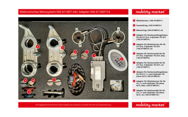Zusatzbild 1 Elektronisches Messsystem VAS 611007 inkl. Adapter VAS 611007/14