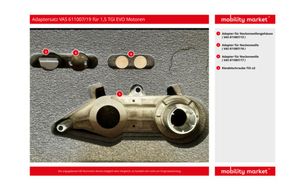 Zusatzbild 1 Adaptersatz VAS 611007/19 für 1,5 TGI EVO Motoren