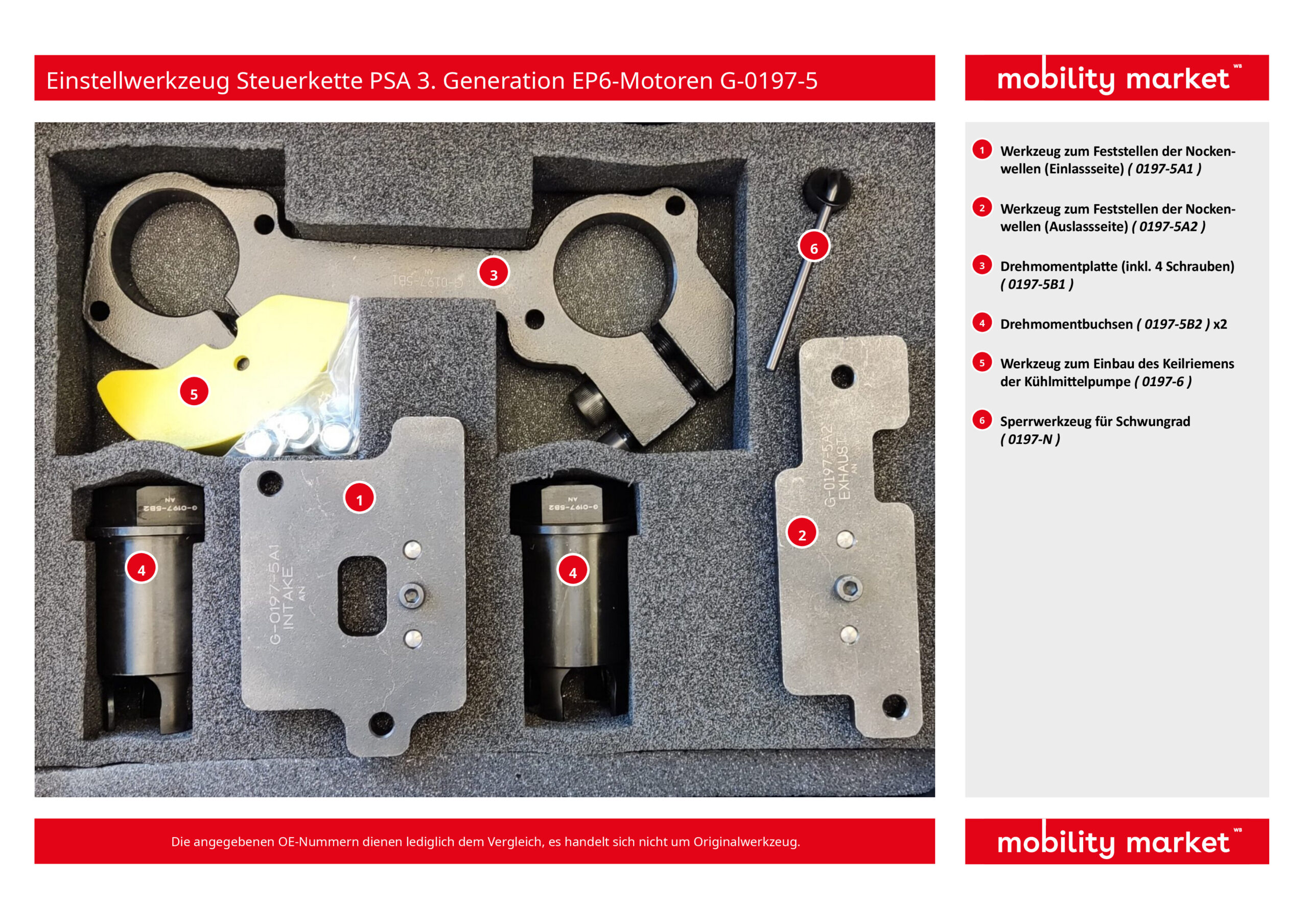 einstellwerkzeug steuerkette psa 3. generation ep6 motoren g 0197 5