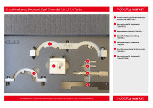 einstellwerkzeug steuerzeit opel chevrolet 1,0 1,2 1,4 turbo