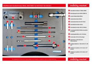 glühkerzen ausbohrsatz mod. m47/m57 & n47/n57 für m10x1