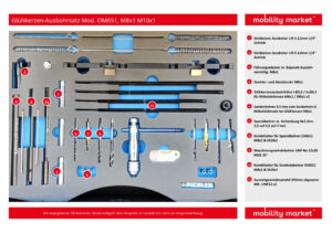 glühkerzen ausbohrsatz mod. om651, m8x1 m10x1