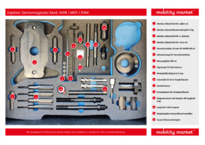 injektor demontagesatz mod. m9r / m9t / r9m