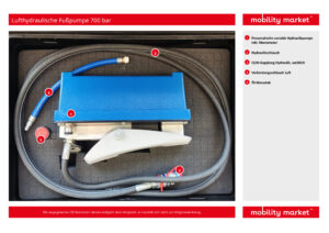 lufthydraulische fußpumpe 700 bar