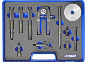 injektor demontagesatz mod.uni ii, 11 tlg. mit greifkralle