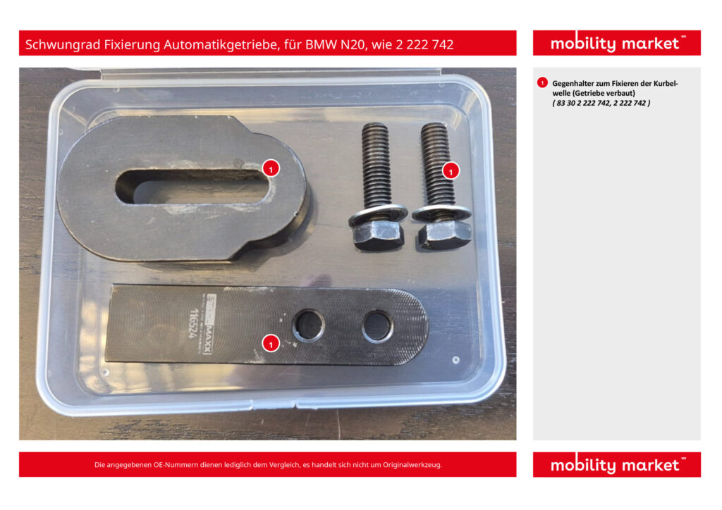 schwungrad fixierung automatikgetriebe, für bmw n20, wie 2 222 742