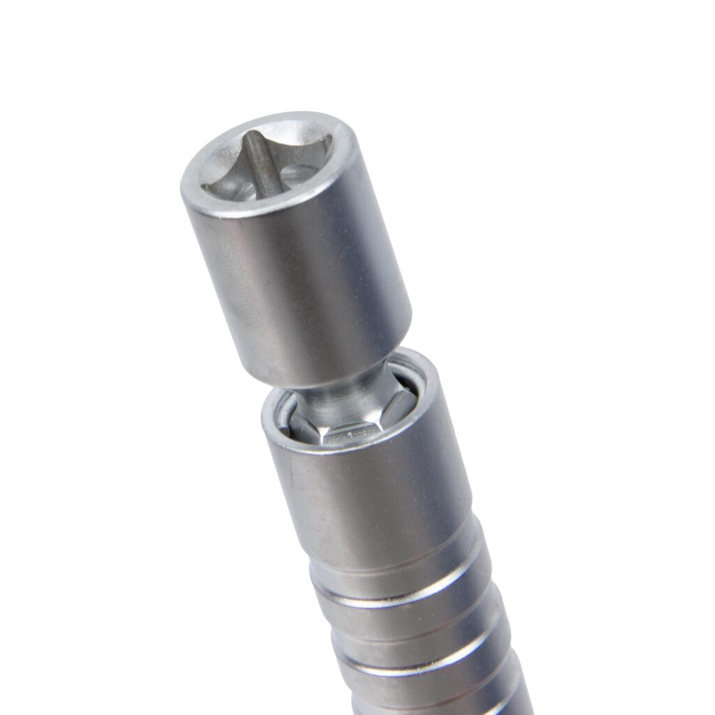 zündkerzen gelenk steckschlüssel, 14 mm, schlank und magnetisch,12 kant, 3/8 antrieb, länge 102 mm